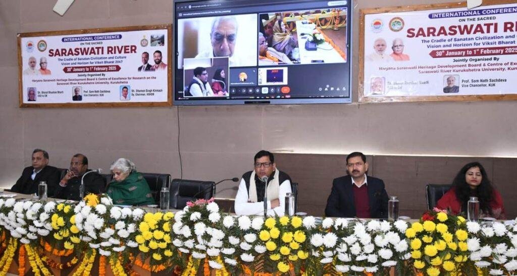 सरस्वती का प्राकृतिक बहाव इसरो सैटेलाइट के अनुसार : धुम्मन सिंह किरमिच