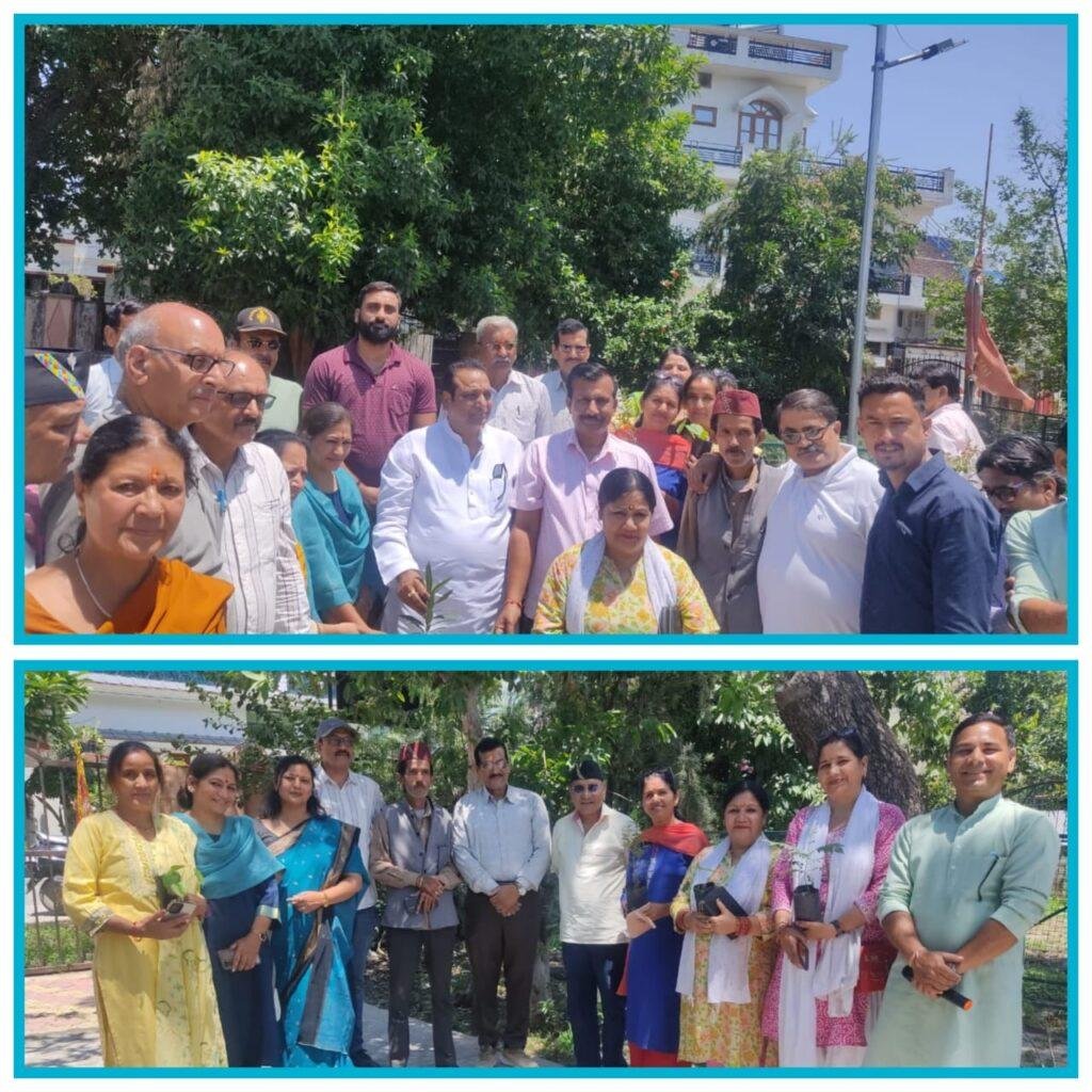 देहरादून: विश्व पर्यावरण दिवस पर मान्य विधायक श्री विनोद चमोली जी ने पौघे रोपन किए