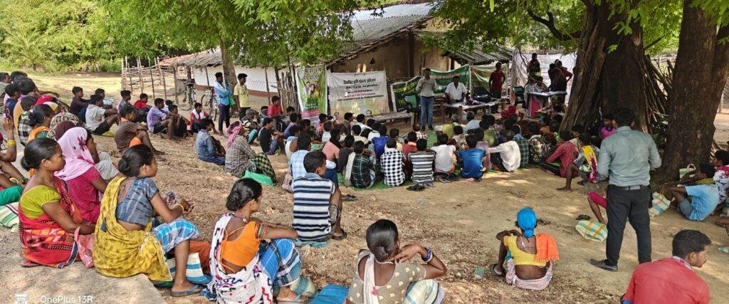 दूरस्थ अंचल ग्राम पंचायत चिंतलनार पहुँचा विकसित कृषि संकल्प अभियान का रथ