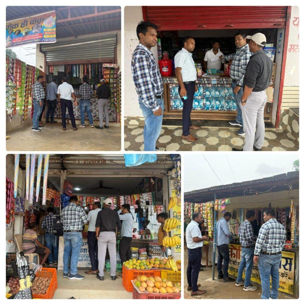 कोरिया जिले में तंबाकू बिक्री पर बड़ी कार्रवाई33 दुकानों पर कोटपा एक्ट के तहत 6100 रुपये जुर्माना, शिक्षण संस्थान को चेतावनी