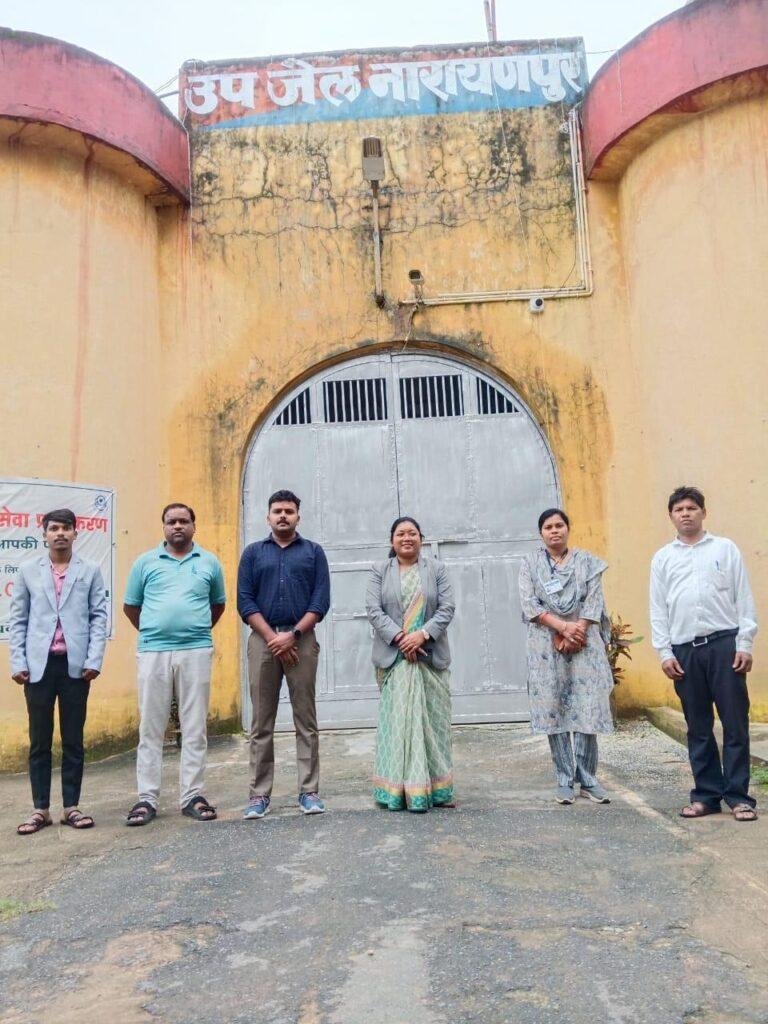 सचिव जिला विधिक सेवा प्राधिकरण कोण्डागांव ने उप जेल नारायणपुर का किया निरीक्षण