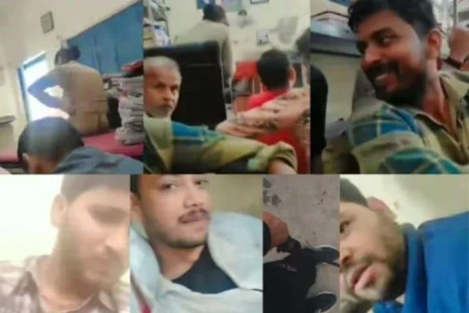 थाने के अन्दर बनाई रील , युवकों ने खाकी को दी चुनौती गंभीर धाराओं मुकदमा दर्ज