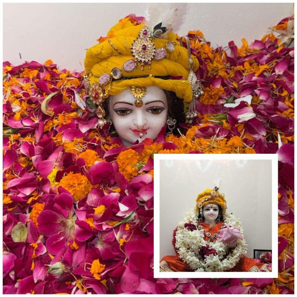 महाशिवरात्रि के महापर्व पर श्री सिया वल्लभ जी का सहस्त्र पुष्प अभिषेक किया गया
