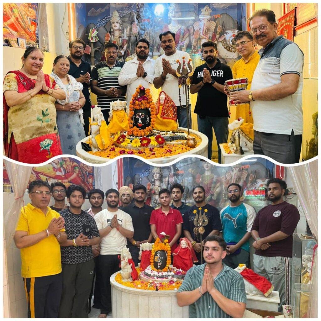 प्राचीन श्री राधा कृष्ण मंदिर में हर्षोल्लास से मनाई गई शिवरात्रि