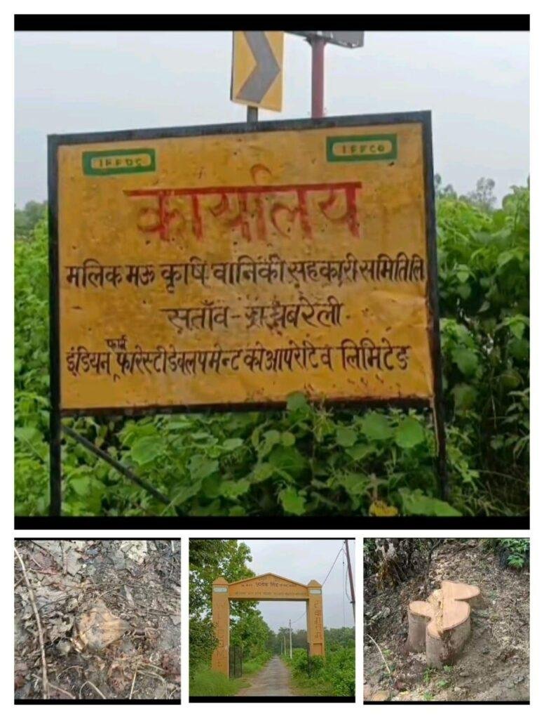 गुरबक्श गंज थाना क्षेत्र के अंतर्गत सिरसा पुल के पास स्थित कृषि रक्षा वन समिति के अधीन विशाल वन क्षेत्र में विगत