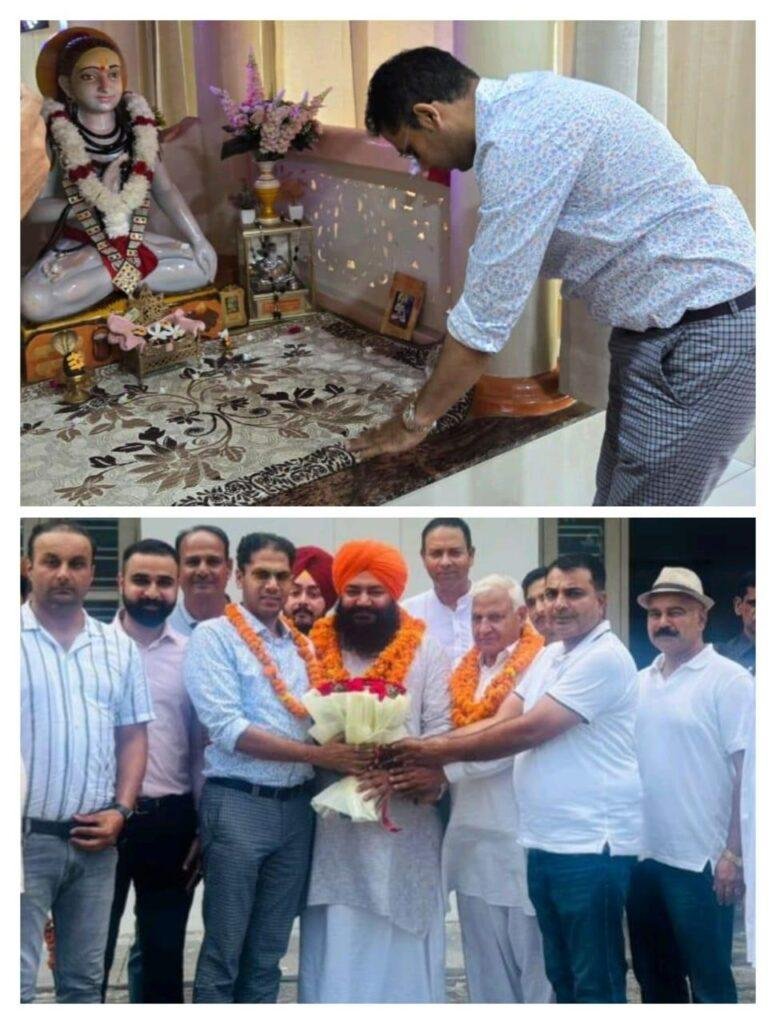 जर्मन सांसद राहुल कुमार ने की श्री पंचायती बड़ा अखाड़ा में श्री चंद भगवान की पूजा अर्चना