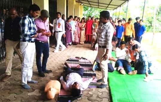 जूनियर रेडक्रॉस काउंसलर का प्राथमिक सहायता प्रशिक्षण का आयोजन संपन्न हुआ