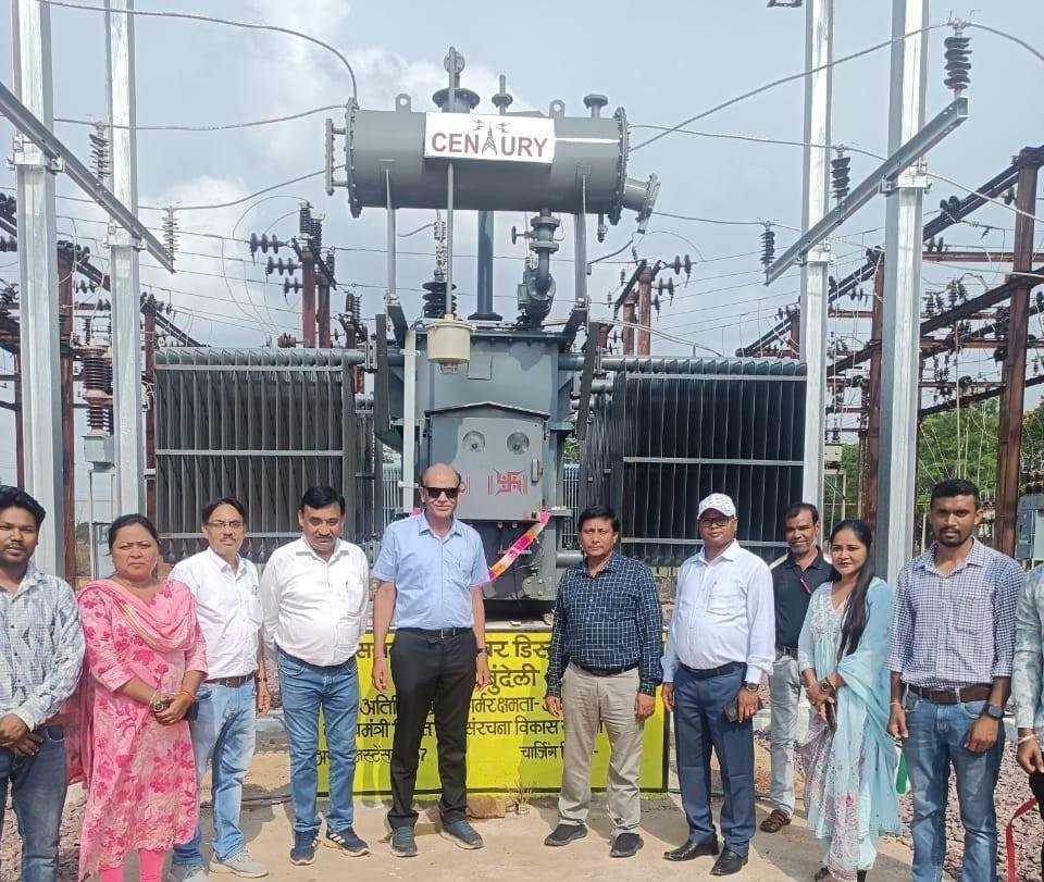 बुंदेली उपकेन्द्र में लगाया गया 3.15 एम.व्ही.ए. का नया पॉवर ट्रांसफार्मर