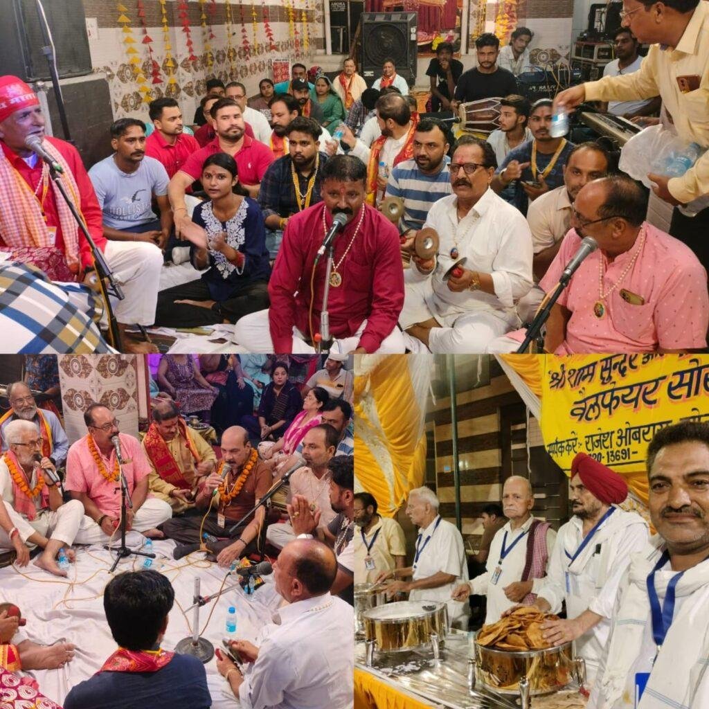 प्राचीन श्री राधा कृष्ण मंदिर, वार्षिक माँ भगवती जागरण पर उमड़ा भक्तों का जनसैलाब