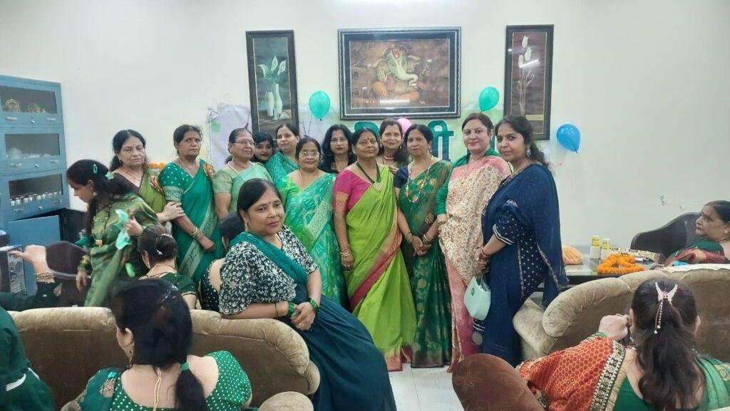 अखिल भारत वर्षीय ब्राह्मण महासभा महिला प्रकोष्ठ द्वारा हरियाली तीज महोत्सव का किया आयोजन