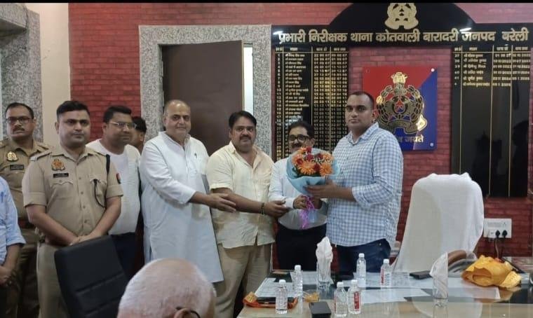 थाना कोतवाली परिसर बारादरी में किया गया मंदिर का उद्घाटन