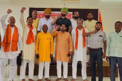 भारतीय किसान संघ जनपद मे करेगा बड़ा आंदोलन जिला अध्यक्ष वीरेश शर्मा