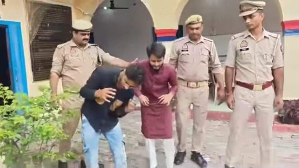 युवती से छेड़खानी करने वाले आरोपी गिरफ्तार, लगड़ातें हुऐ, हाथ जोड़कर मांगी माफी, विडिओ हुआ वायरल……