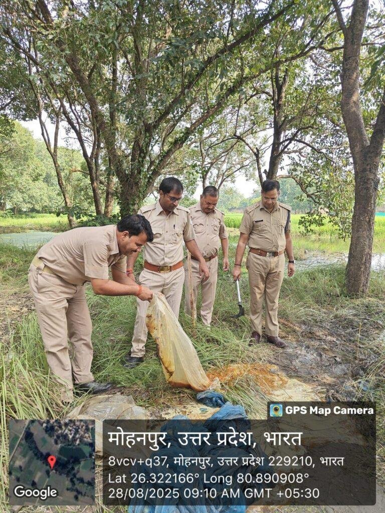 आबकारी व पुलिस विभाग की संयुक्त टीम ने अवैध शराब निर्माण के ठिकानों पर की दबिश की कार्यवाई