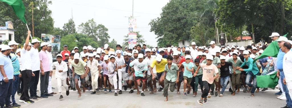 स्वतंत्रता दौड़ में जिलेवासियों में दिखा देशभक्ति का जज्बा