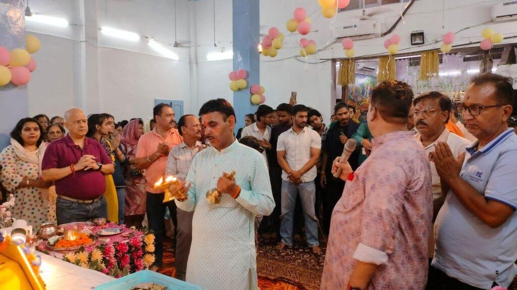 राधा अष्टमी के उपलक्ष्य में श्री कृष्ण मंदिर में राधे नाम की धूम