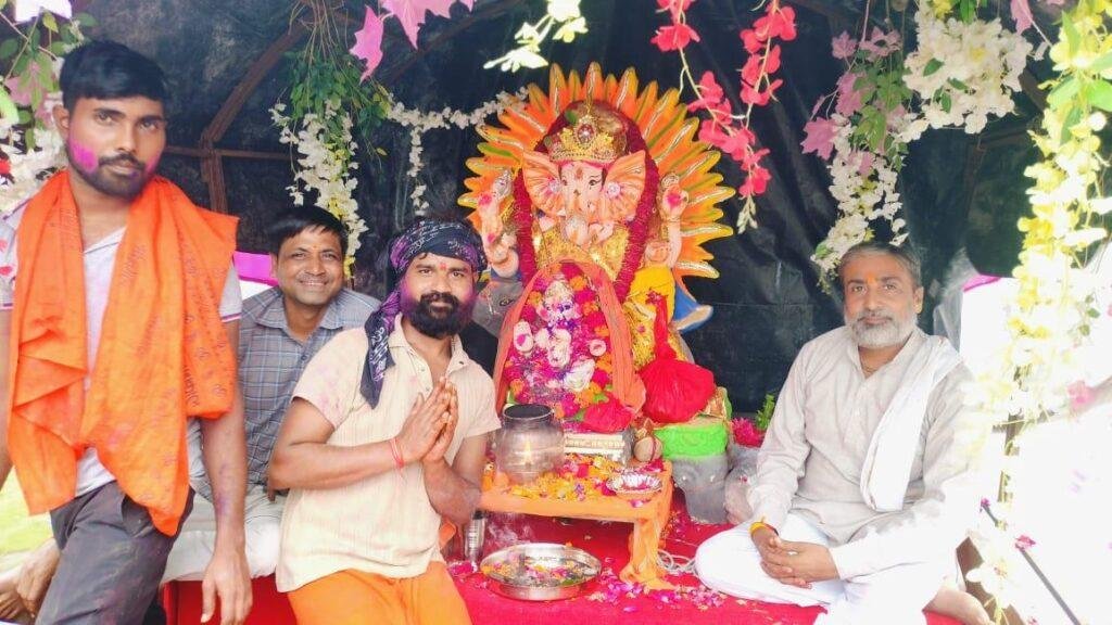गणपति बप्पा का चौबारी रामगंगा में किया विसर्जन