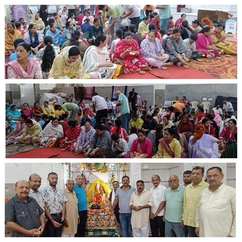 श्री गणेश चतुर्थी के पावन अवसर पर श्री राधा कृष्ण मंदिर (हनुमान धाम) में गणपति जी की मूर्ति स्थापना और रोजाना चल रहे सत्संग उपरांत श्री गणपति जी का धूमधाम से किया गया विसर्जन-पंडित अरुण पांडे