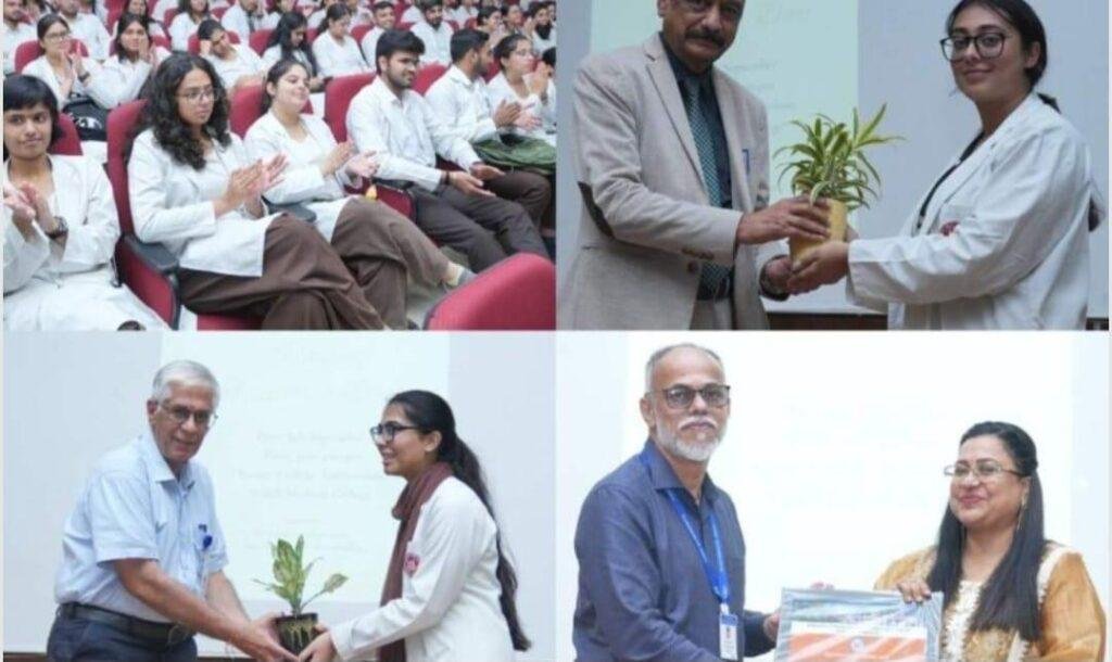 उत्तराखंड देहरादून श्री गुरु राम राय मेडिकल कॉलेज में शिष्यों ने किया गुरुओं का सम्मान