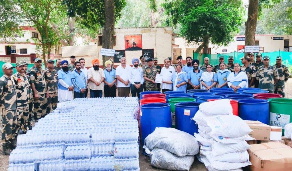 ਸਰਬੱਤ ਦਾ ਭਲਾ ਚੈਰੀਟੇਬਲ ਟਰੱਸਟ ਵੱਲੋਂ ਬੀ ਐੱਸ ਐੱਫ ਦੇ ਜਵਾਨਾਂ ਲਈ ਵੱਡੀ ਰਾਹਤ ਸਮੱਗਰੀ ਭੇਜੀ