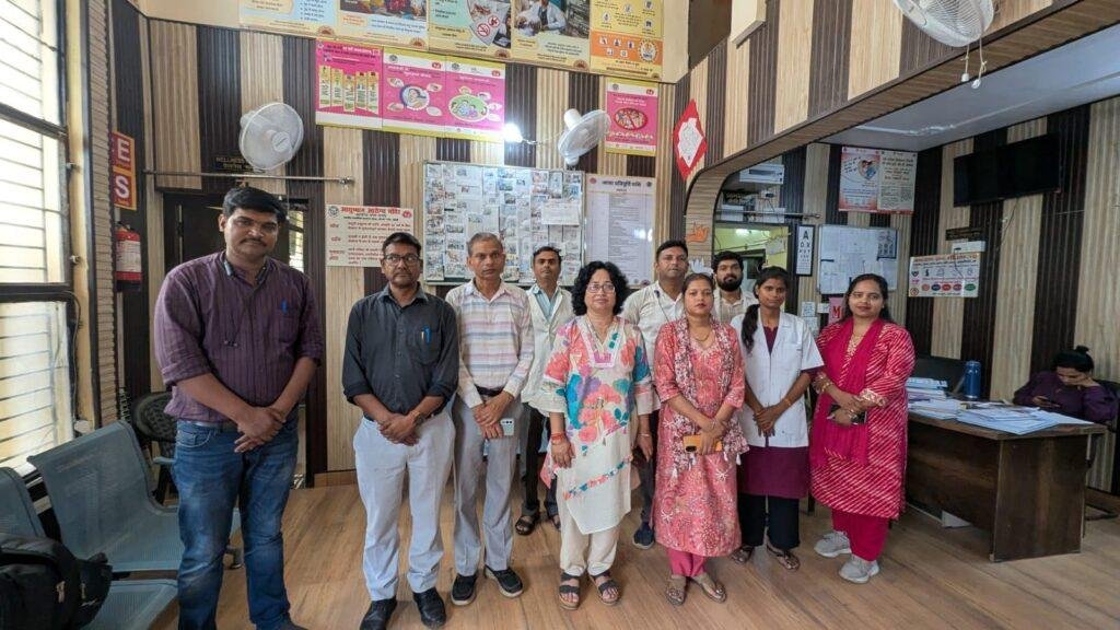 नेशनल क्वालिटी एश्योरेंस कार्य क्रम की तैयारियों का राज्य स्तरीय मेंटल टीम के अधिकारियों द्वारा निरीक्षण कर तैयारियों का लिया जायजा