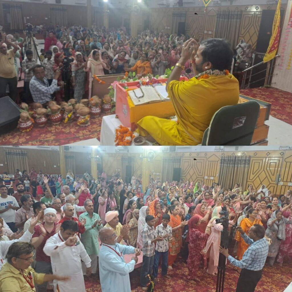 फिरोजपुर छावनी में श्रीमद्भागवत कथा–तीसरे दिन शंकर भगवान की महिमा से गूंजा पंडाल