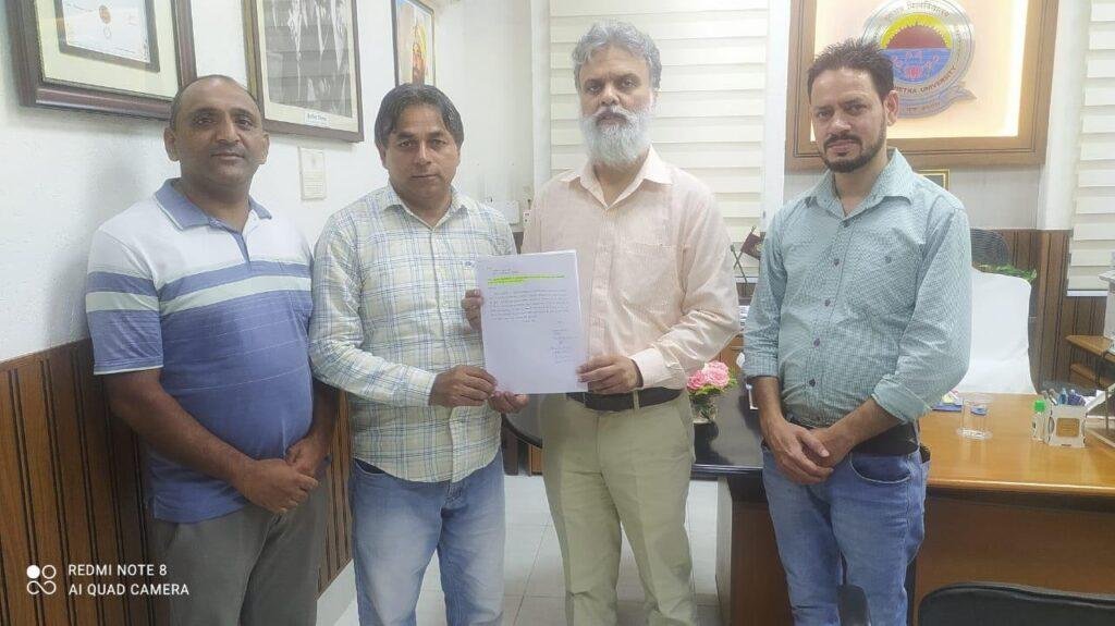 हरियाणा सरकार द्वारा निगम रेट के वेतन बढ़ोतरी को तुरंत लागू करें विश्वविद्यालय : तंवर
