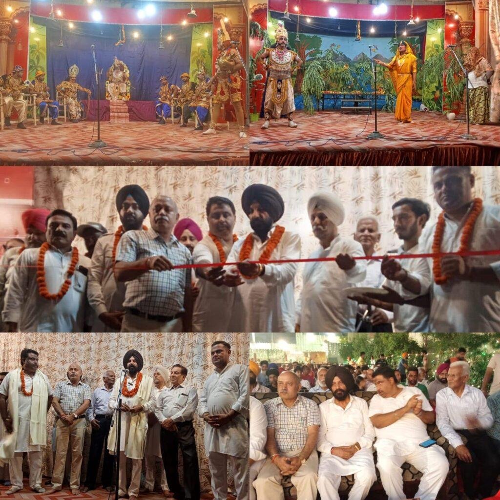 श्री रामा कृष्णा ड्रामाटिक क्लब गोखले हॉल फिरोजपुर की ओर से परमिंदर सिंह पिंकी सबका एमएलए कांग्रेस ने अपने कर कमल से अशोक वाटिका नाइट का किया शुभारंभ