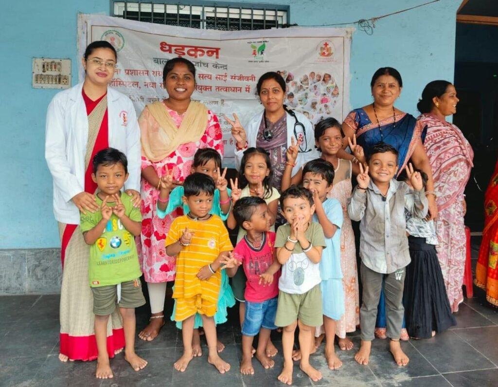 प्रोजेक्ट धड़कन” के अंतर्गत आंगनबाड़ी एवं स्कूलों में हृदय जांच जारी, 80 बच्चों का हुआ परीक्षण