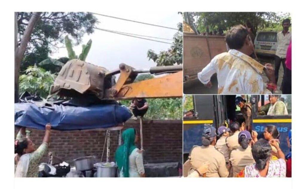 अतिक्रमण हटाने पर गरमाया माहौल, पुलिस और नगर निगम की टीम पर हमला