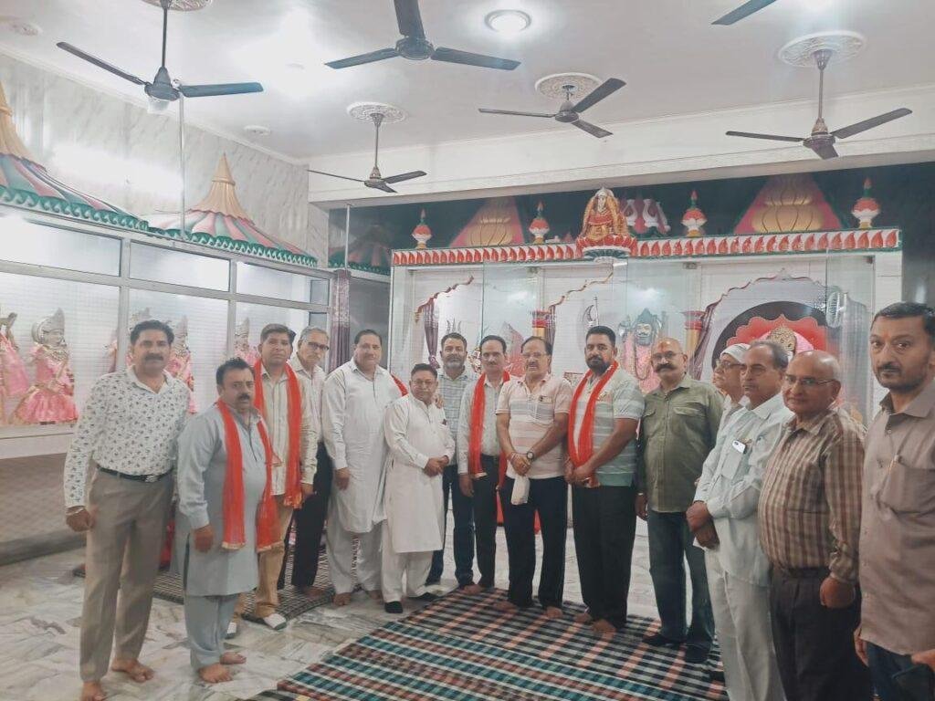 ब्राह्मण सभा नमक मंडी फिरोजपुर की भगवान श्री परशुराम मंदिर में विशेष बैठक में 6 नए कार्यकारिणी सदस्य शामिल:प्रधान नरेश शर्मा