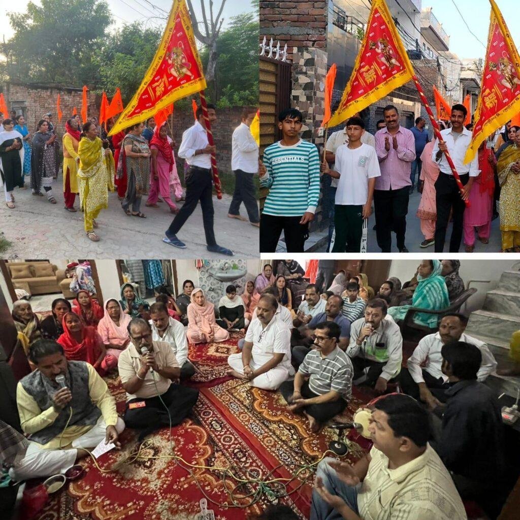 लगातार पांचवें दिन अमृतवेला सोसाइटी ने निकाली प्रभातफेरी