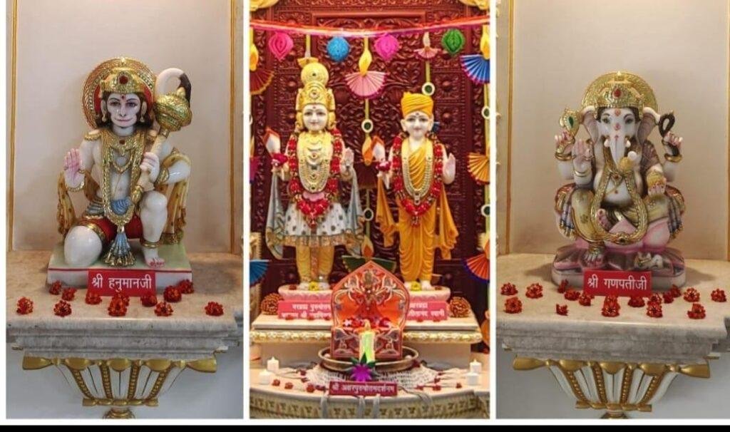 अक्षरधाम मन्दिर में गोवर्धन पूजा के साथ अन्नकूट महोत्सव