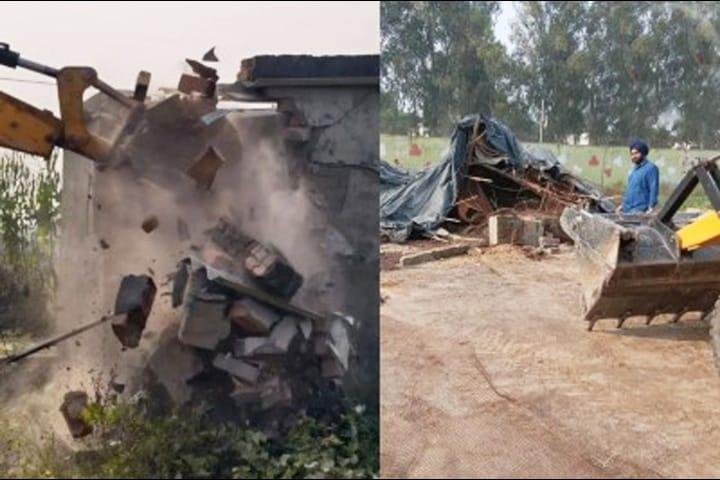 फिर गरजा बीडीए का बुलडोज़र इज्जतनगर में दो अवैध कॉलोनियाँ ध्वस्त