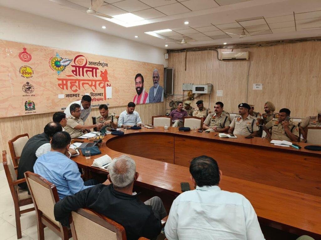 अंतरराष्ट्रीय गीता जयंती पर आमजन की सुविधा और ट्रैफिक व्यवस्था को मेंटेन रखें वेंडर व ठेकेदार : नीतीश अग्रवाल