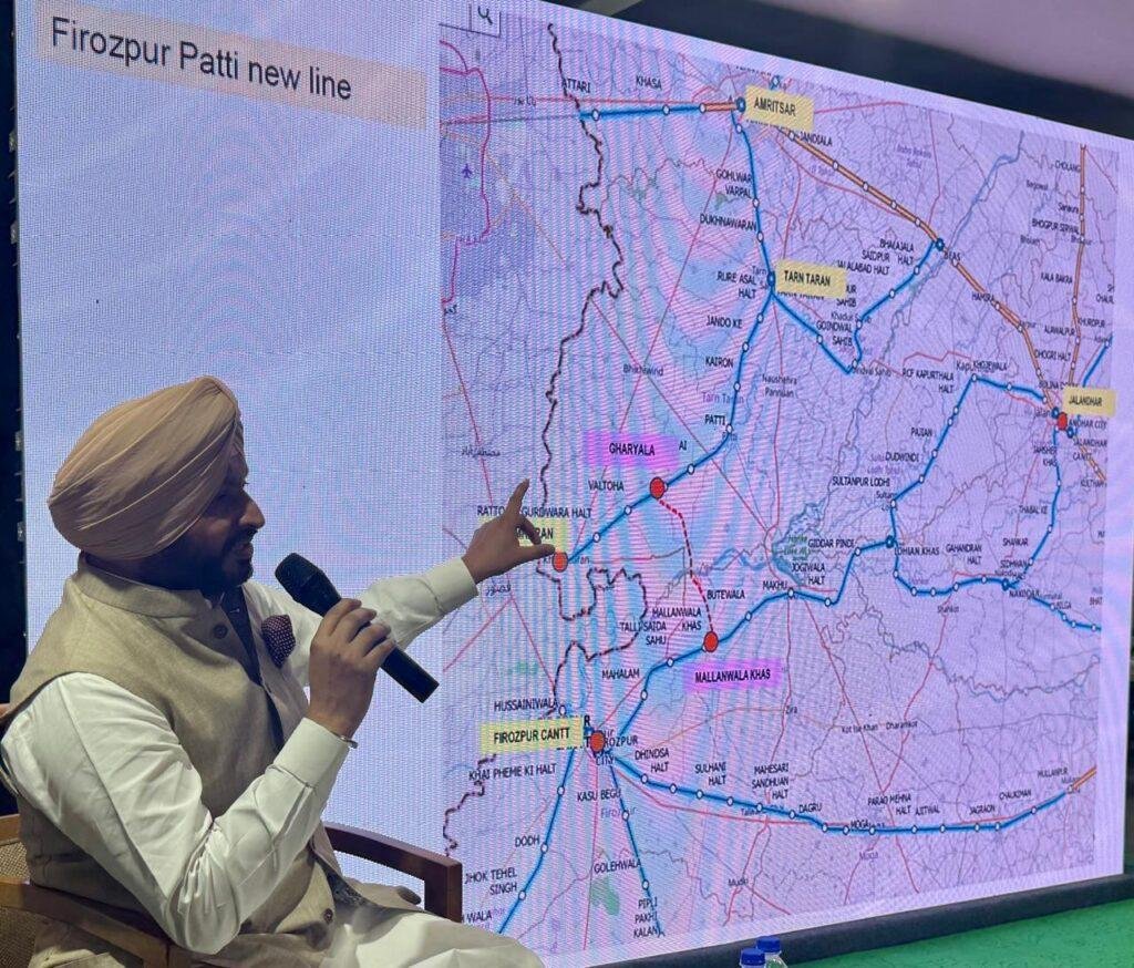 ਫਿਰੋਜ਼ਪੁਰ–ਪੱਟੀ ਰੇਲ ਲਿੰਕ ਪ੍ਰੋਜੈਕਟ (25.72 ਕਿ.ਮੀ.) ਨੂੰ ਮਨਜ਼ੂਰੀ : ਰਵਨੀਤ ਸਿੰਘ ਬਿੱਟੂ, ਕੇਂਦਰੀ ਰੇਲਵੇ ਰਾਜ ਮੰਤਰੀ