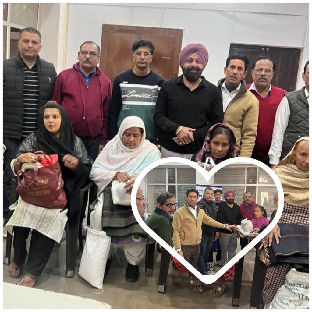 ਰੋਟਰੀ ਕਲੱਬ ਫਿਰੋਜ਼ਪੁਰ ਵੱਲੋਂ ਕਿਰਪਾਲ ਸਿੰਘ ਮੱਕੜ ਪ੍ਰਧਾਨ ਦੀ ਅਗਵਾਈ ਵਿੱਚ 21 ਜਰੂਰਤ ਮੰਦ ਪਰਿਵਾਰਾਂ ਨੂੰ ਵੰਡੇ ਗਏ ਕੰਬਲ ਅਤੇ ਰਾਸ਼ਨ ਦੀਆਂ ਕਿੱਟਾਂ