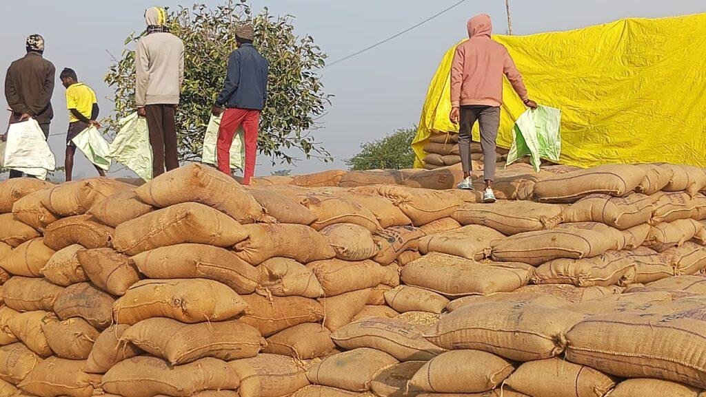 छिंदिया धान खरीदी केंद्र में बड़ी कार्रवाई- 254 बोरी अवैध धान जब्त
