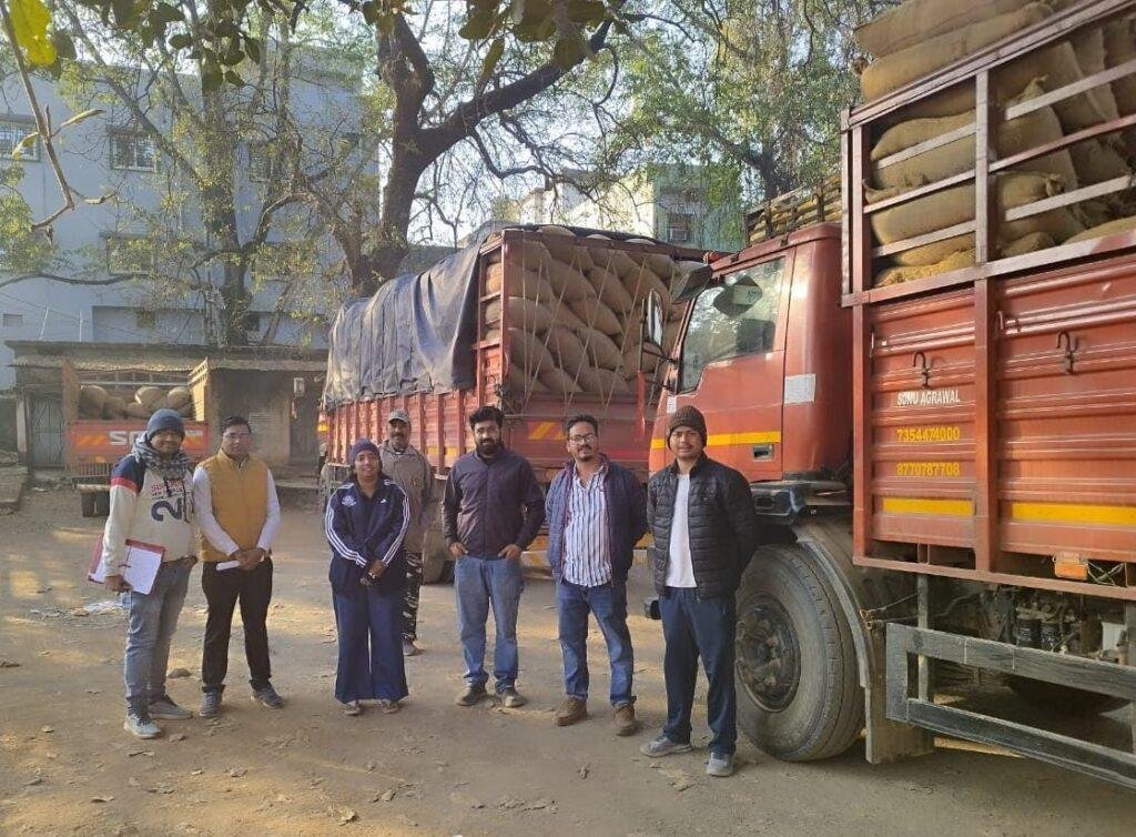अवैध धान भंडारण एवं परिवहन पर बड़ी कार्रवाई