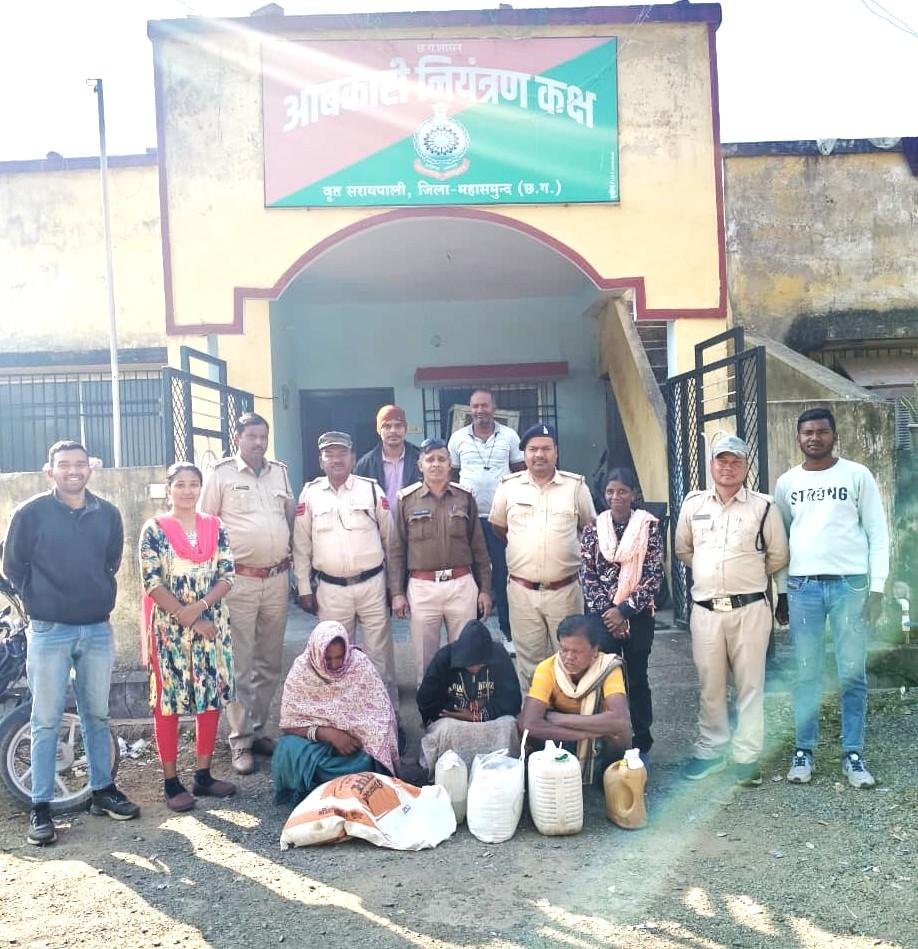 जिले में आबकारी विभाग की सतत कार्रवाई जारी