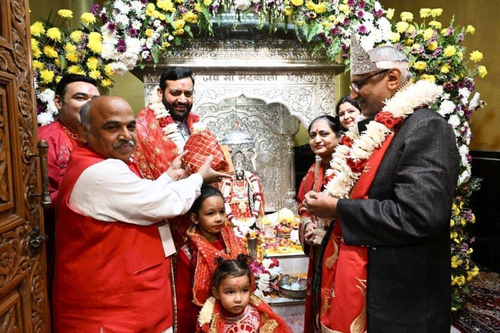 उपराष्ट्रपति सी.पी. राधाकृष्णन ने शक्तिपीठ मां भद्रकाली मंदिर में किया पूजन