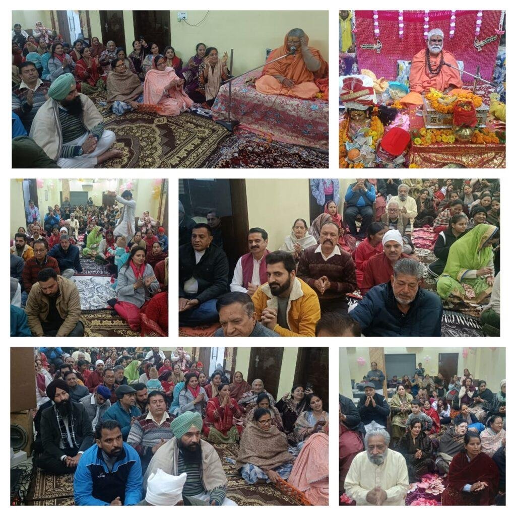 बजाज परिवार की ओर से फिरोजपुर के टाहली मोहल्ला में भागवत कथा में कंस वध और रुक्मणी मंगल का भावपूर्ण वर्णन-नरेश बजाज