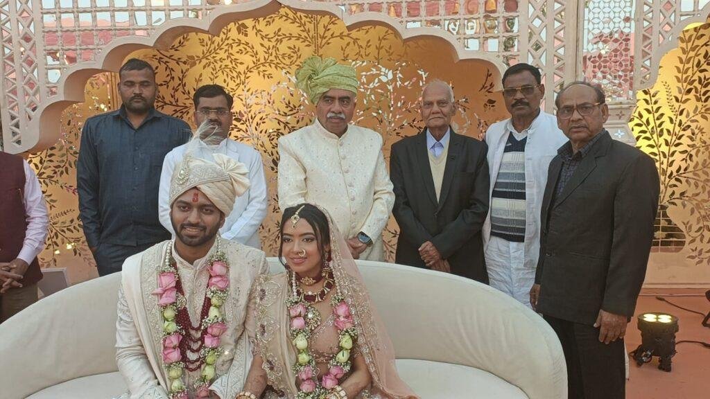 कैबिनेट मंत्री उत्तर प्रदेश सरकार श्री राकेश सचान जी की पुत्री राशि सचान के शुभ विवाह कार्यक्रम मे