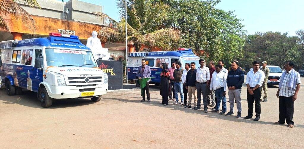 महासमुंद जिले को मिली तीन मेडिकल यूनिट वाहन,