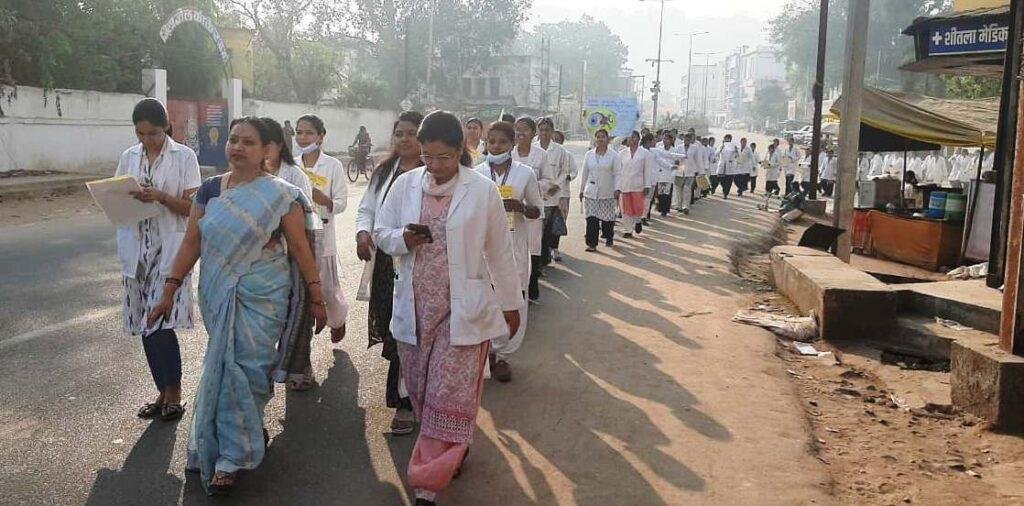 विश्व ग्लूकोमा सप्ताह के उपलक्ष्य में रैली आयोजित
