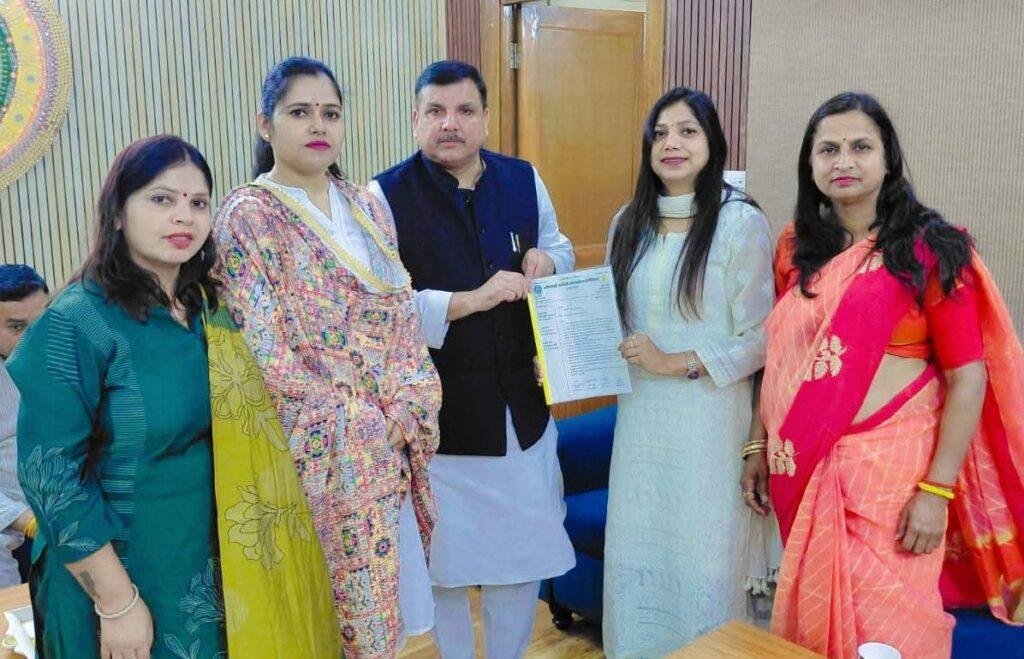 आंगनबाड़ी प्रतिनिधिमंडल ने राज्यसभा सांसदों से की मुलाकात,