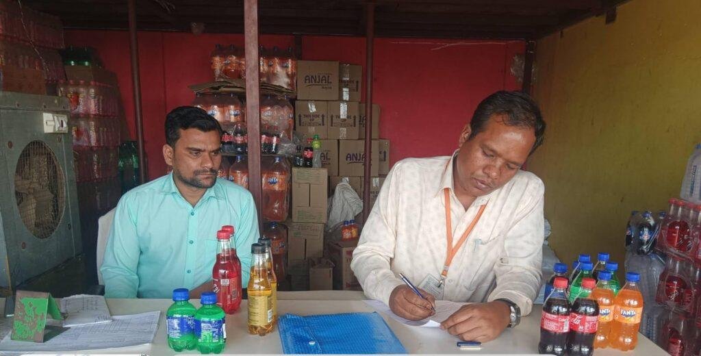 खाद्य सुरक्षा विभाग का निरीक्षण, विभिन्न पेय पदार्थों के लिए गए नमूने 