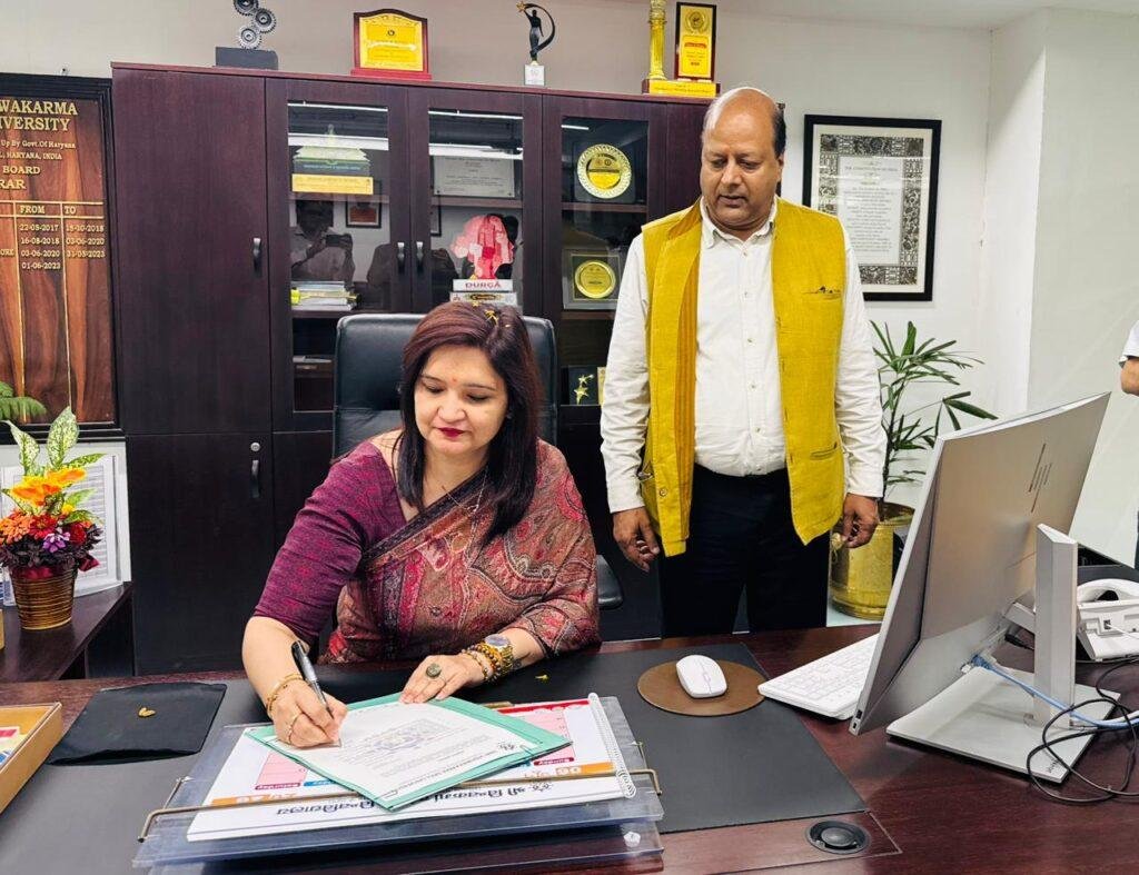 सुमन वशिष्ठ ने ग्रहण किया एसवीएसयू की कुलसचिव का कार्यभार
