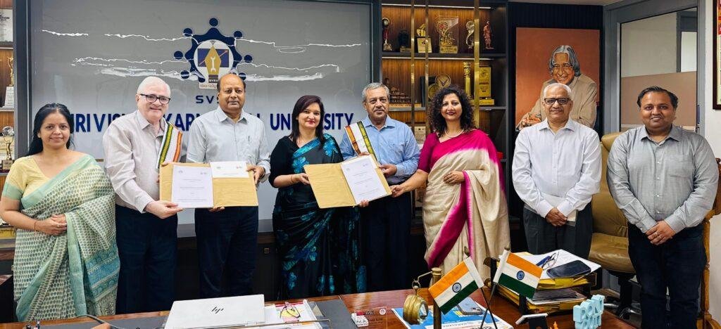 स्किल पर मिल कर काम करेंगी एसवीएसयू और विवेकानंद ग्लोबल यूनिवर्सिटी
