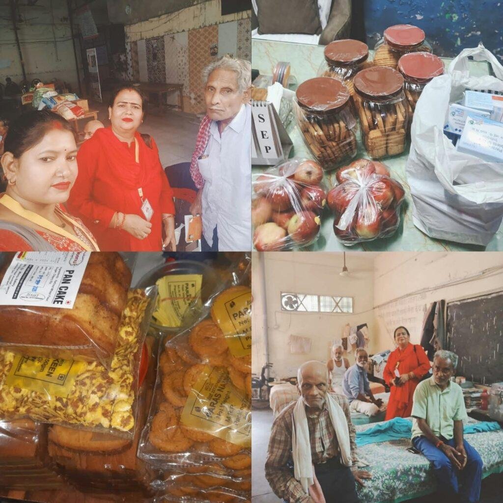 हर महीने की तरह इस बार भी मातृशक्ति न्यास ने अपना कर्तव्य निभाया एकादशी के दिन वृद्ध आश्रम जाकर बुजुर्ग अम्मा जी और बाबूजी लोगों के साथ अपना समय व्यतीत